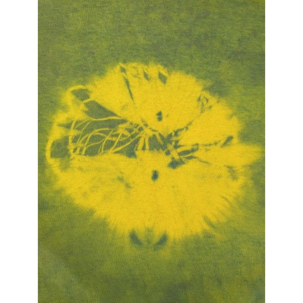 Lee Tie Dye T-Shirt Green Yellow Men's XL Vintage - Picture 7 of 12